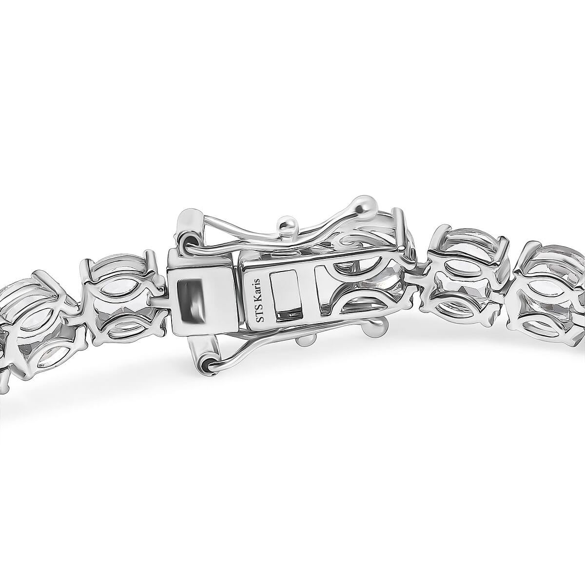 Karis Golconda Topaz 20.30 ctw Tennis Bracelet in Platinum Bond (7.25 In) image number 3