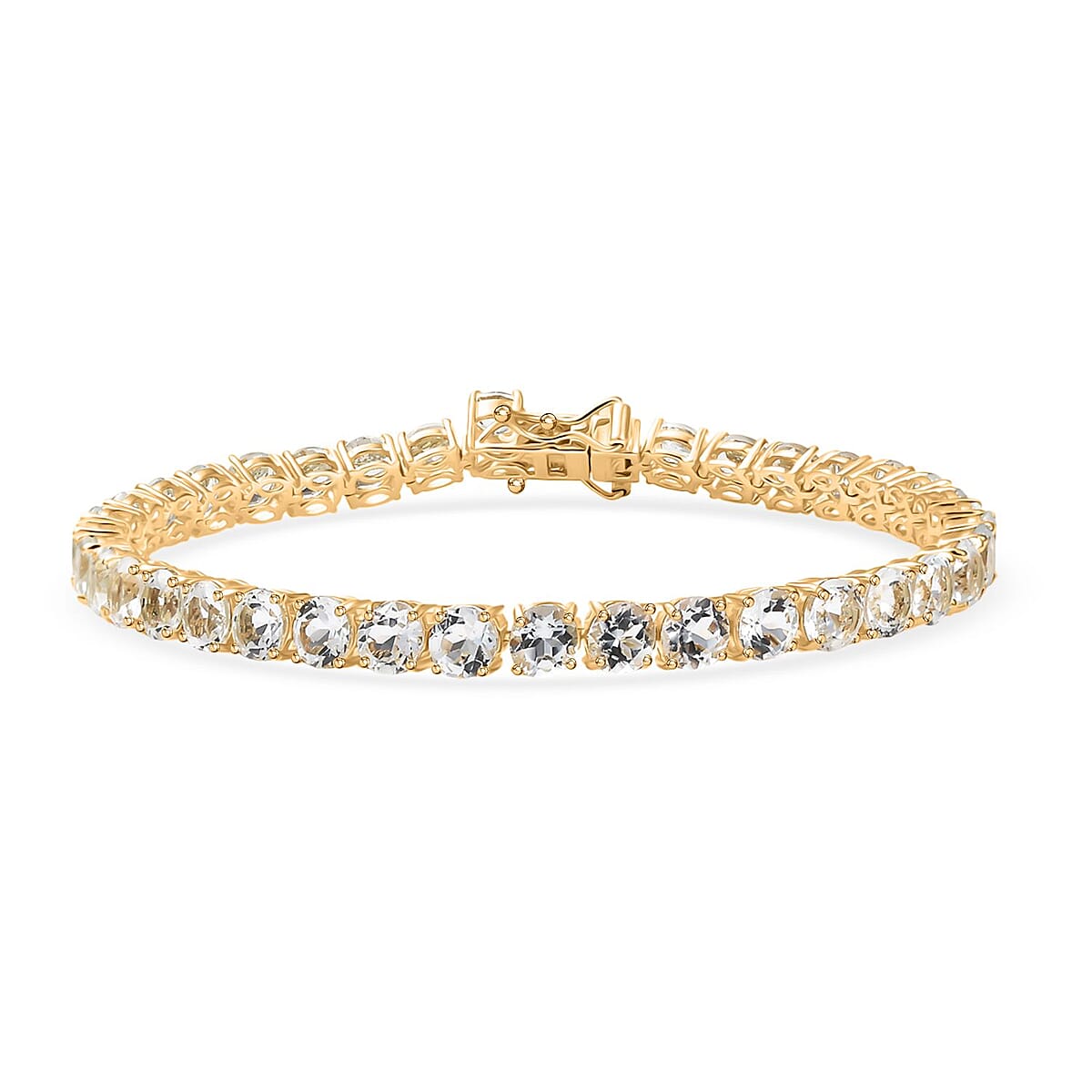 Karis Golconda Topaz 23.30 ctw Tennis Bracelet in 18K YG Plated (8.00 In) image number 0