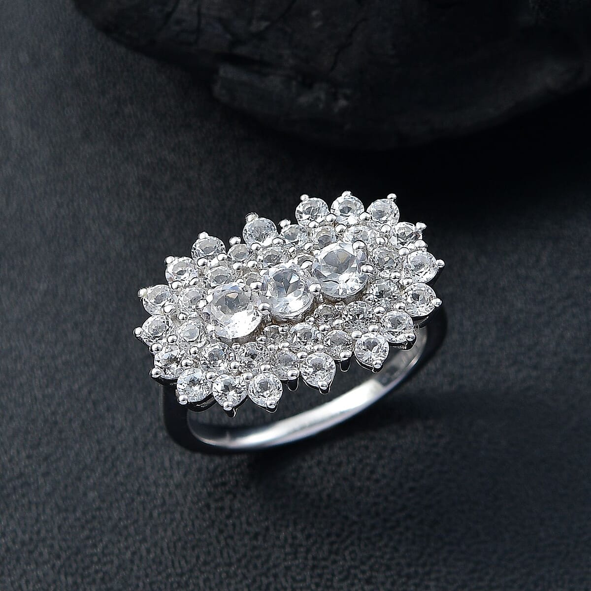 D'Joy Golconda Topaz 2.75 ctw Boat Ring in Platinum Over Sterling Silver (Size 5.0) image number 1