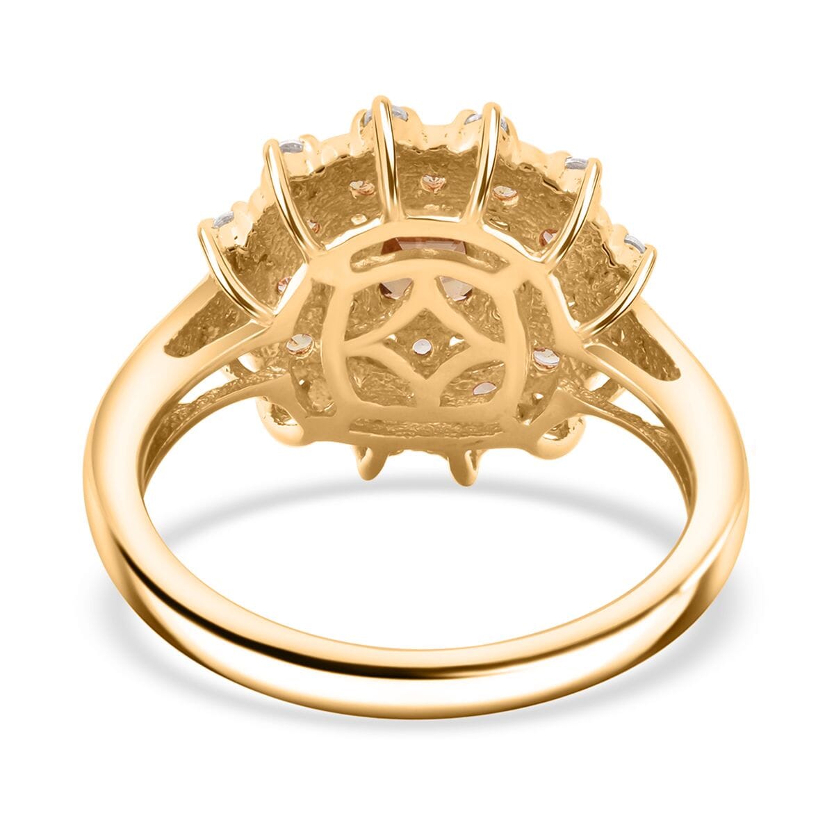 D'Joy Premium Tanzania Yellow Zircon and Multi Gemstone 2.00 ctw Golden Garden Ring in 18K Vermeil Yellow Gold Over Sterling Silver (Size 7.0) image number 4