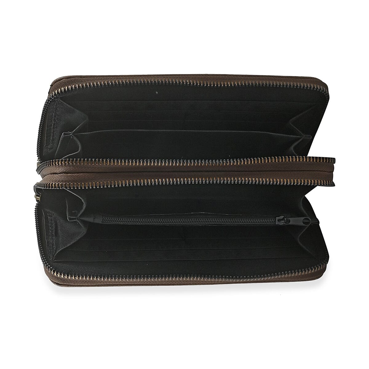 Beverly Hills Polo Club Brown Vegan Leather Writstlet Wallet image number 2