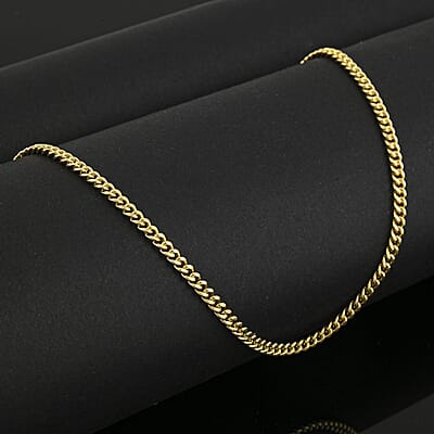 3mm Miami Chain Necklace in 14K Yellow Gold 4.33 Grams 20 Inches
