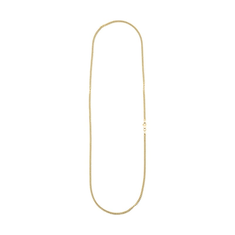 3mm Miami Chain Necklace in 14K Yellow Gold 4.33 Grams 20 Inches