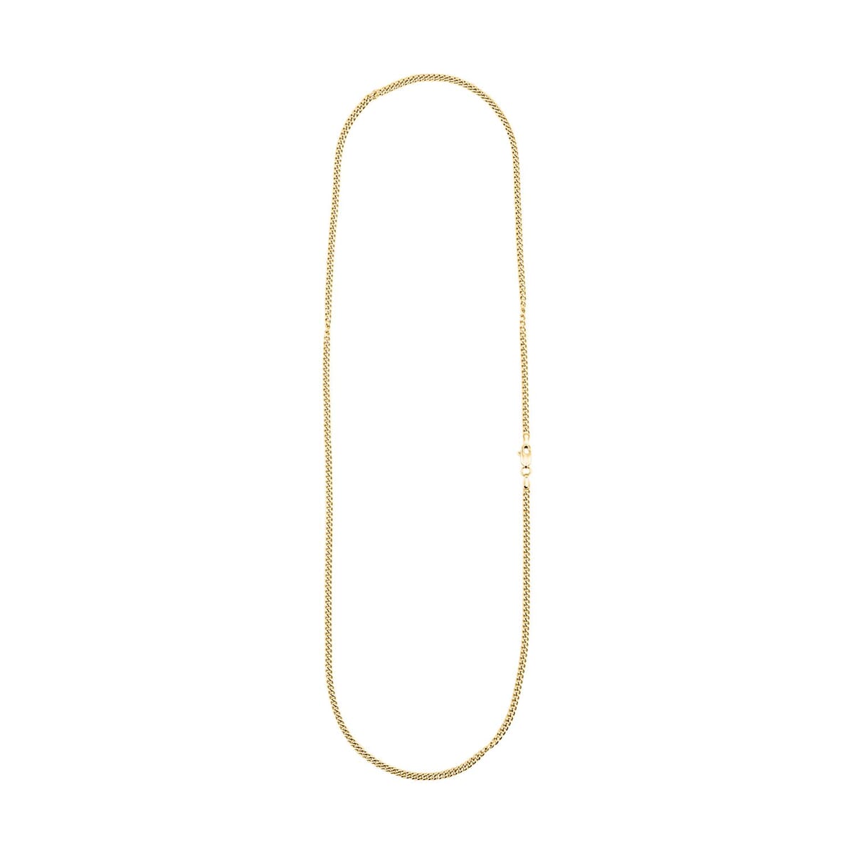 3mm Miami Chain Necklace in 14K Yellow Gold 4.70 Grams 22 Inches image number 4