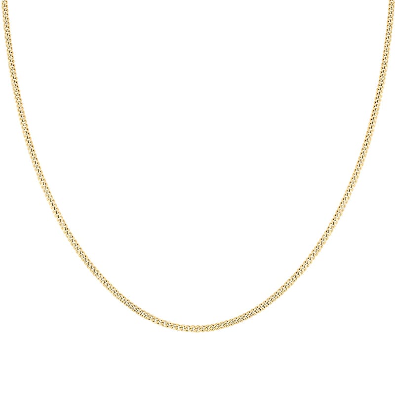 3mm Miami Chain Necklace in 14K Yellow Gold 24 Inches 5.06 Grams