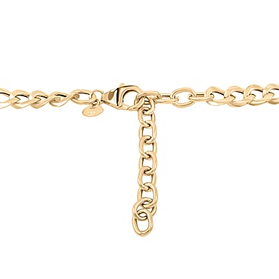 Italian Curb Chain Necklace in 10K Yellow Gold 6.95 Grams 18-20 Inches