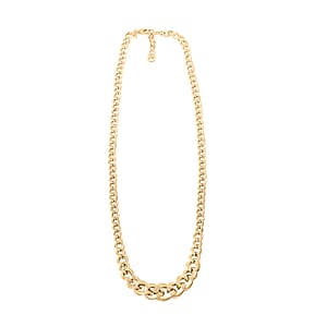 Italian Curb Chain Necklace in 10K Yellow Gold 6.95 Grams 18-20 Inches