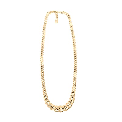 Italian Curb Chain Necklace in 10K Yellow Gold 6.95 Grams 18-20 Inches