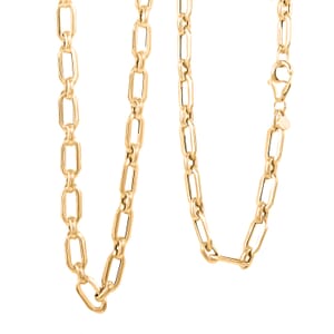 Italian Fancy Link Chain Necklace in 10K Yellow Gold 5.45 Grams 20 Inches