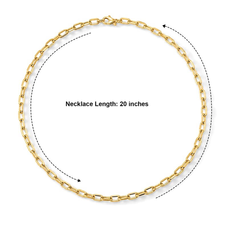 Italian Octagonal Viale Chain Necklace in 10K Yellow Gold 5.50 Grams 20 Inches
