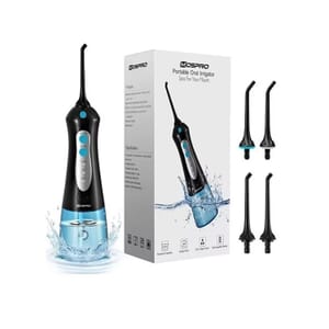 Closeout Black and Blue Portable Oral Irrigator