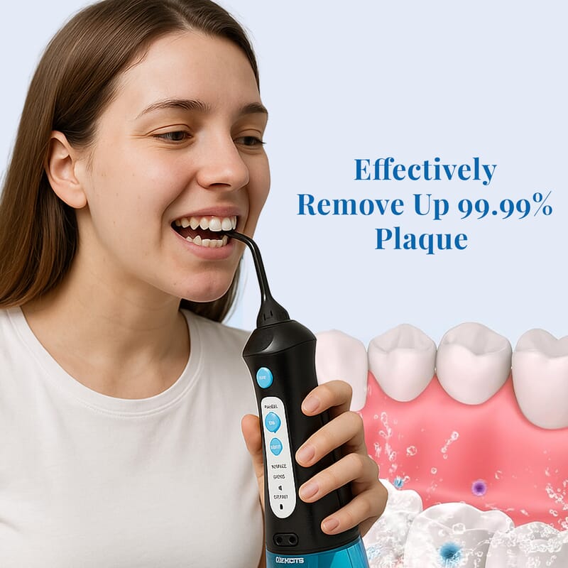 Closeout Black and Blue Portable Oral Irrigator