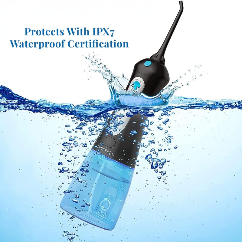 Closeout Black and Blue Portable Oral Irrigator