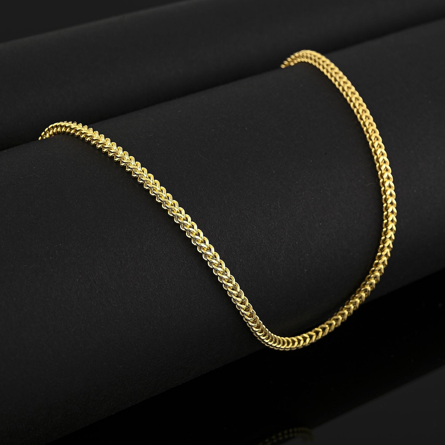 2.1mm Franco Chain Necklace in 10K Yellow Gold 5.9 Grams 20 Inches