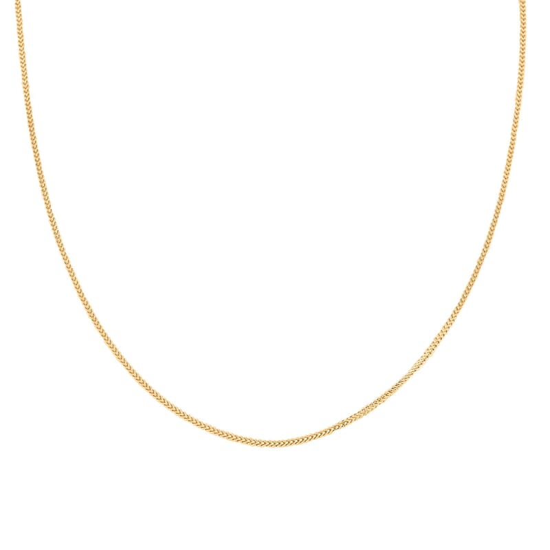 2.1mm Franco Chain Necklace in 10K Yellow Gold 7.10 Grams 24 Inches