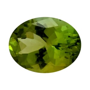 AAAA Sapo Green Tourmaline (Oval 8x6 mm) 1.00 ctw
