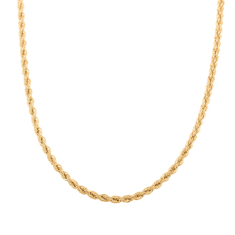 Italian 10K Yellow Gold Necklace 18 Inches with Magnetic Clasp 2.30 Grams