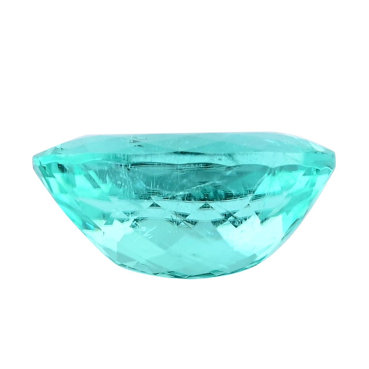 Gubelin Certified AAAA Paraiba Tourmaline (Ovl Free Size) 3.91 ctw image number 2