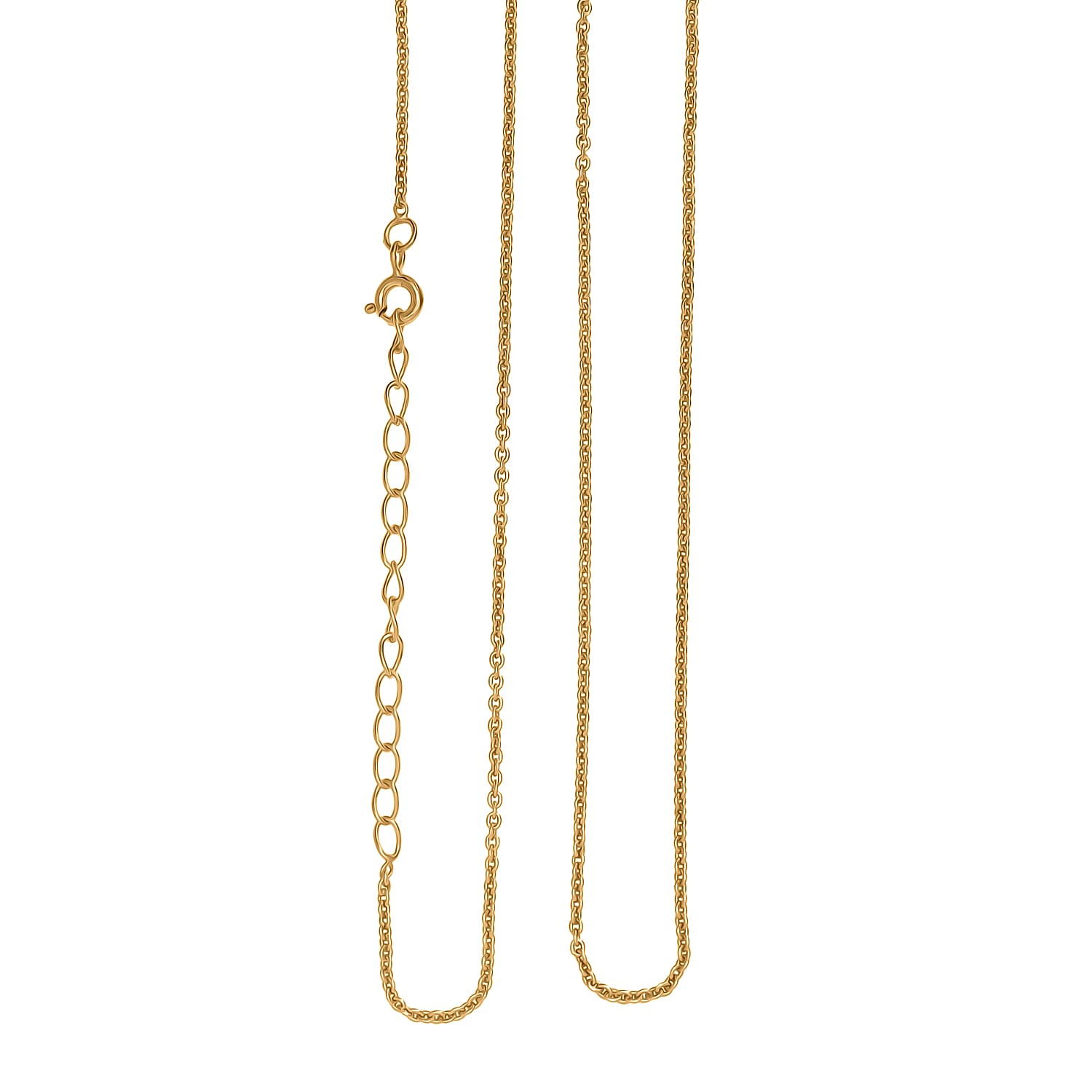 Vermeil YG Over Sterling Silver Necklace (18 Inches) 2.16 g