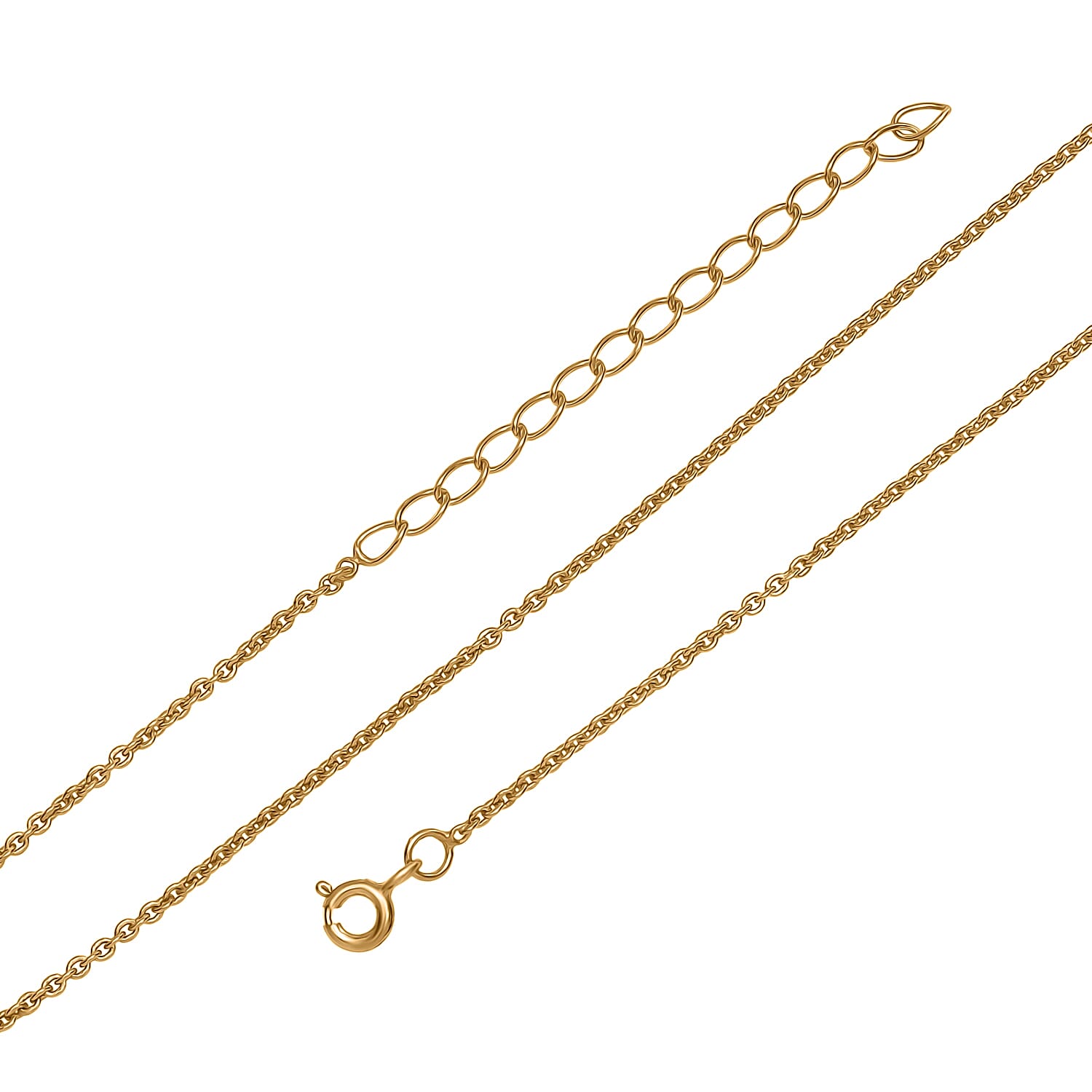Vermeil YG Over Sterling Silver Necklace (18 Inches) 2.16 g