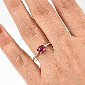 African Ruby 1.30 ctw Ring in Sterling Silver (Size 9.0)