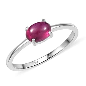 African Ruby 1.30 ctw Ring in Sterling Silver (Size 9.0)