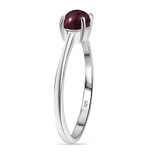 African Ruby 1.30 ctw Ring in Sterling Silver (Size 9.0)