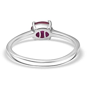 African Ruby 1.30 ctw Ring in Sterling Silver (Size 9.0)