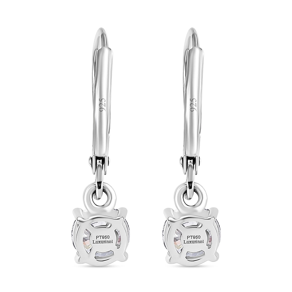Luxuriant Lab Grown Diamond E-F VS 1.00 ctw Solitaire Stud Earrings in 950 Platinum