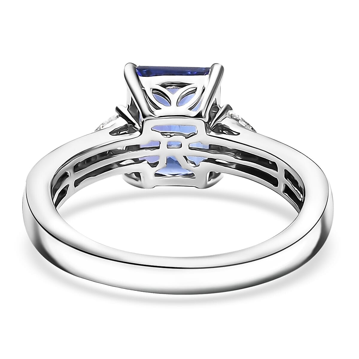 Rhapsody AAAA Tanzanite and E-F VS Diamond 2.91 ctw Ring in 950 Platinum (Size 6.0) 6.05 Grams image number 4