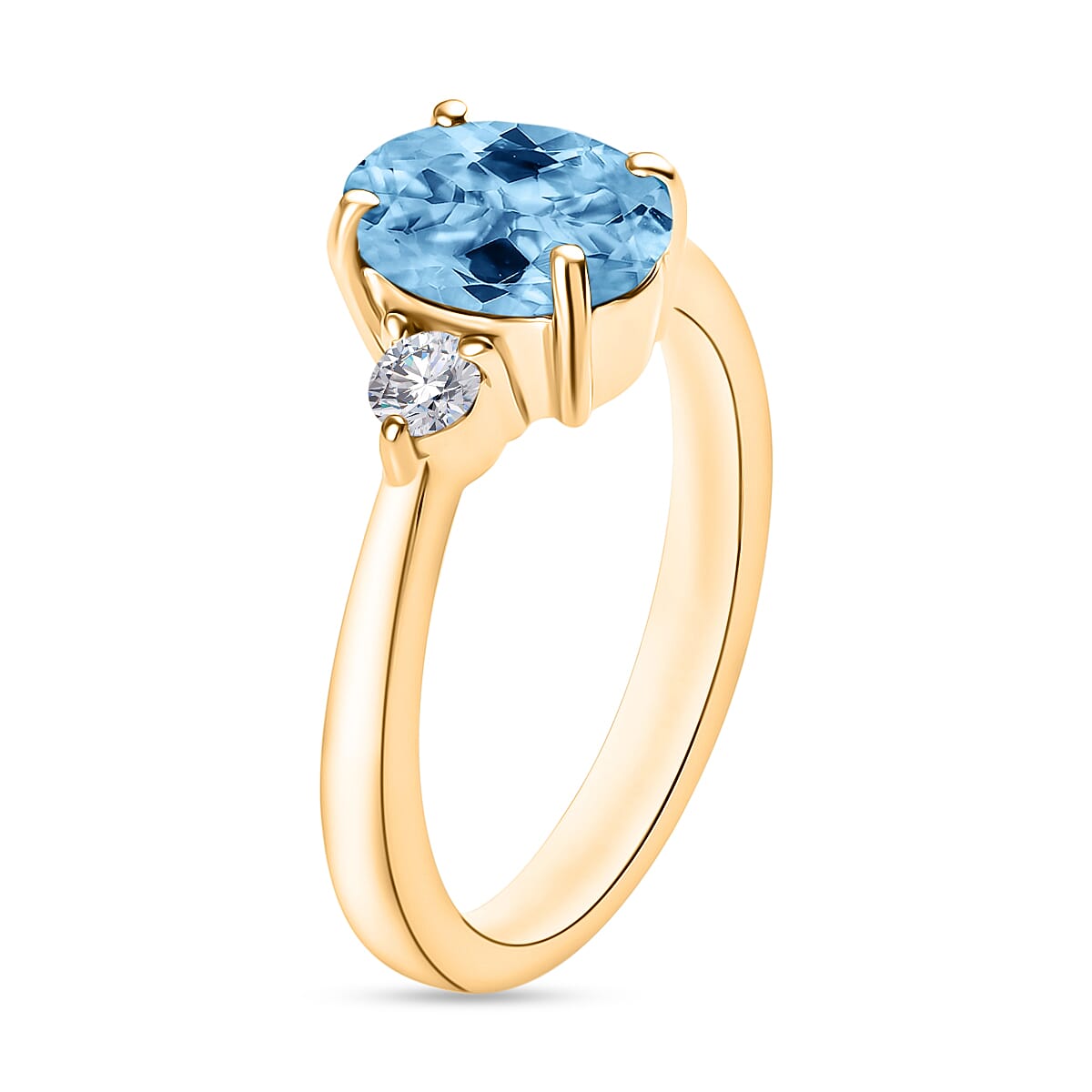 Santa Maria Aquamarine/2.12/10K Yellow Gold / 10