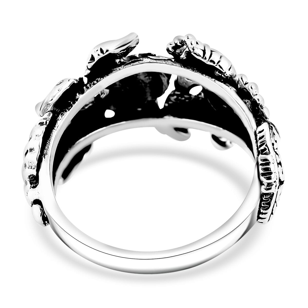 Bali Legacy Seahorse Ring in Sterling Silver (Size 8.0) 5.50 Grams image number 4
