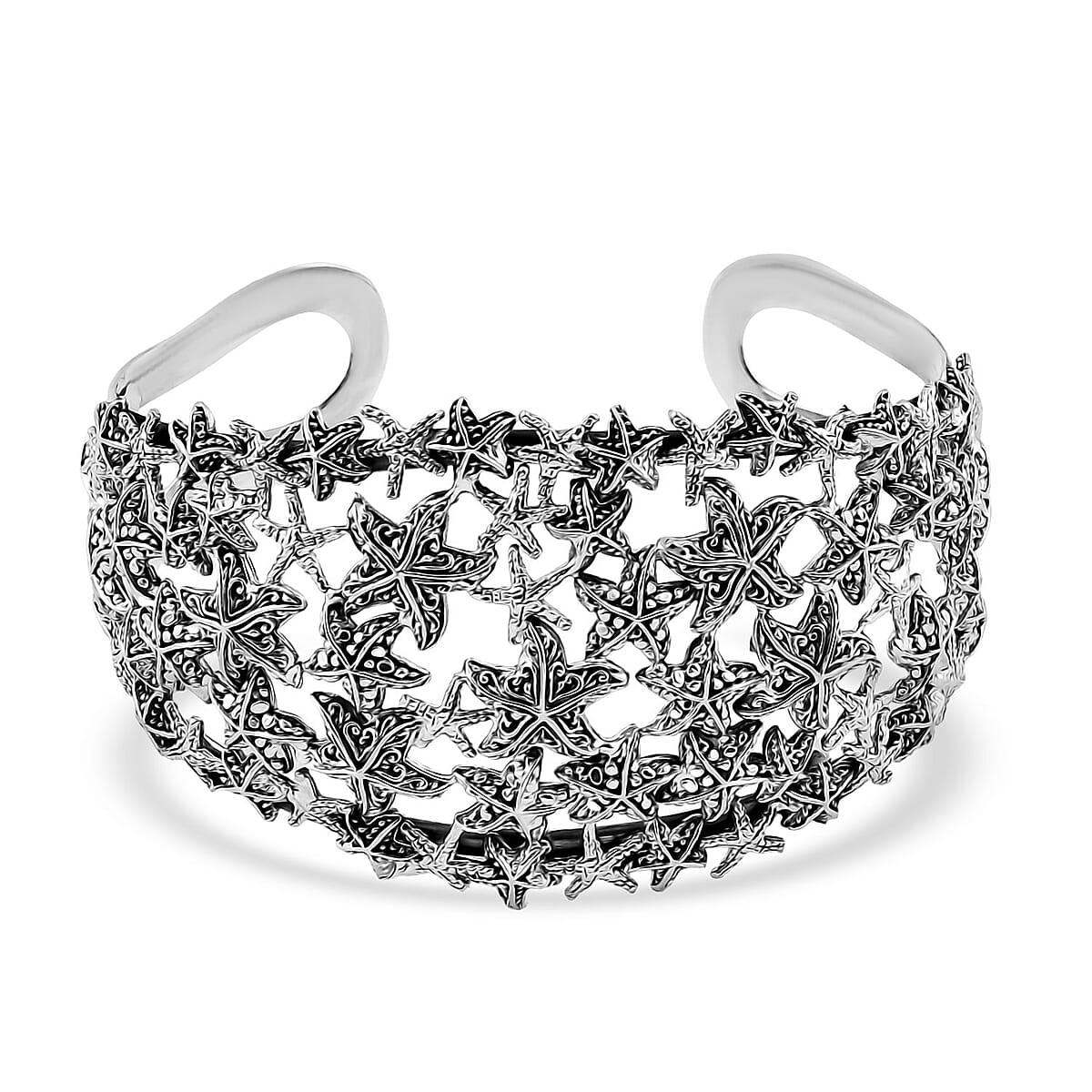 Bali Legacy Starfish Cuff Bracelet in Sterling Silver (7.25 In) 35.20 Grams image number 0