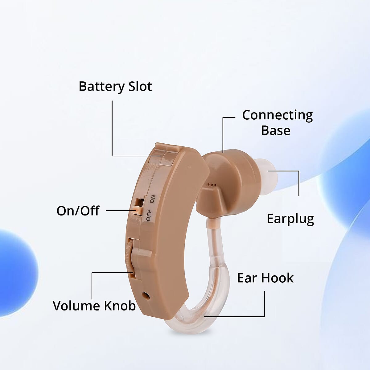 TLV Wireless Hearing Aid Earplug - Battery image number 3