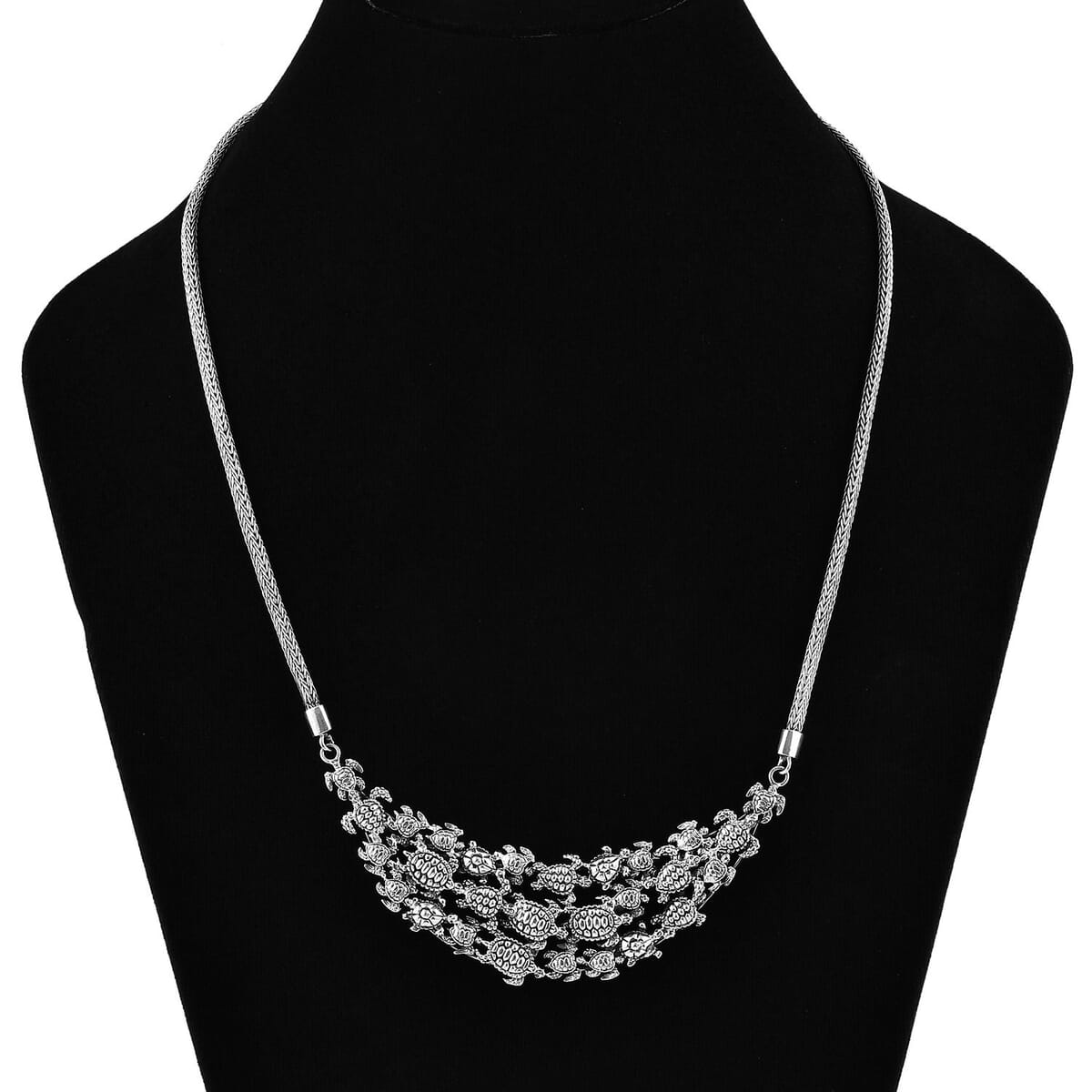 Bali Legacy Turtle Necklace in Sterling Silver 30.90 Grams 20 Inches image number 2