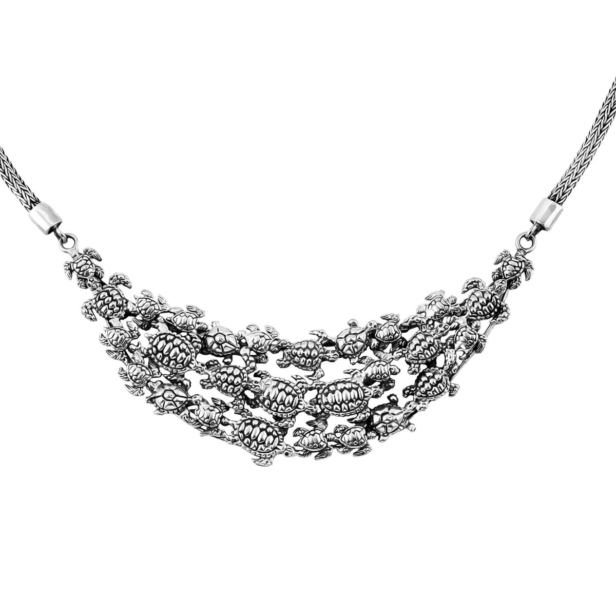 Bali Legacy Turtle Necklace in Sterling Silver 30.90 Grams 20 Inches image number 3