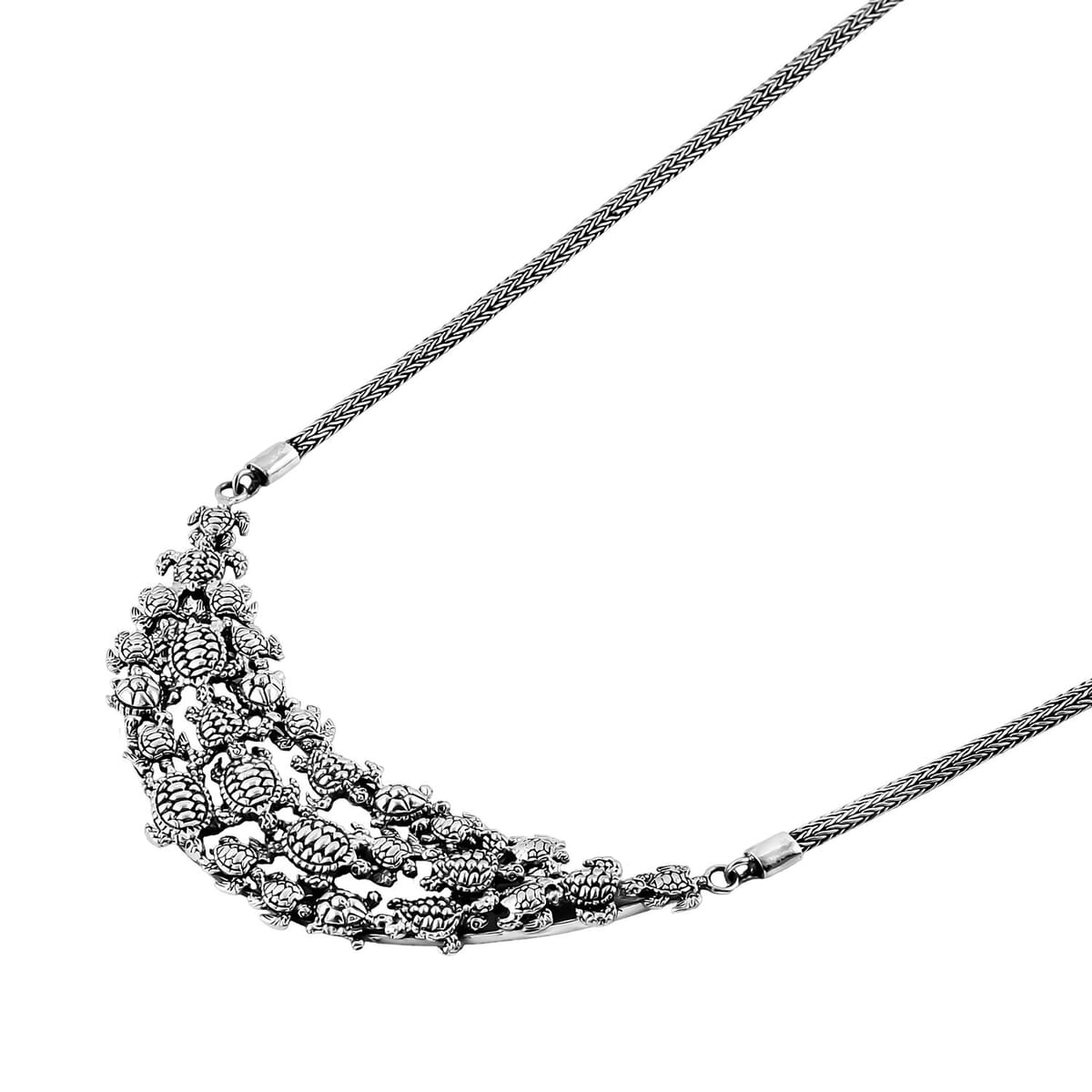 Bali Legacy Turtle Necklace in Sterling Silver 30.90 Grams 20 Inches image number 4