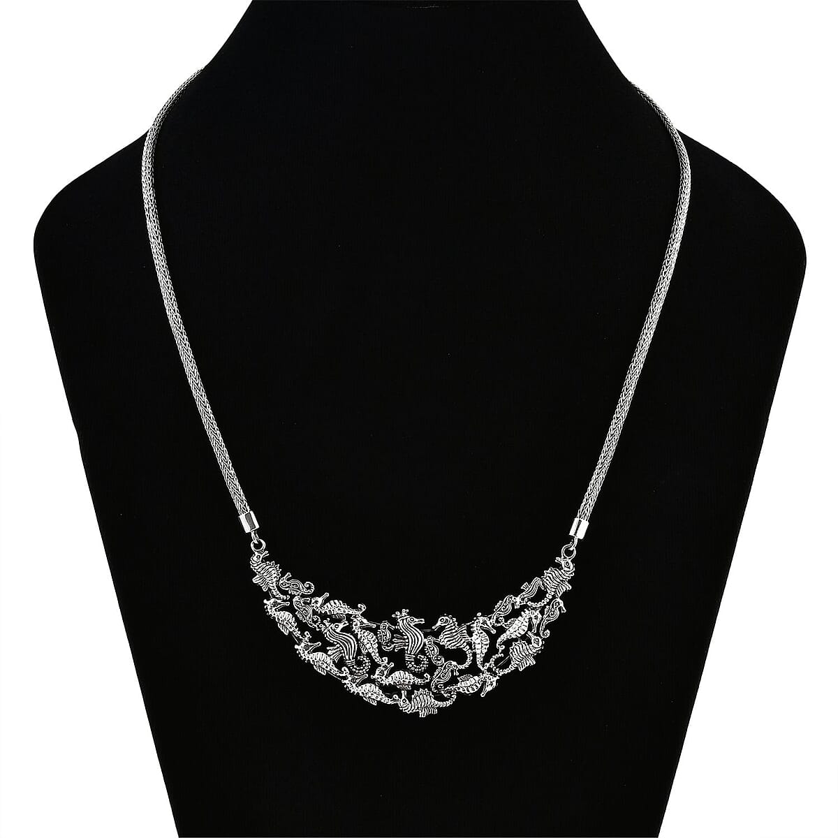 Bali Legacy Seahorse Necklace in Sterling Silver 31.25 Grams 20 Inches image number 2
