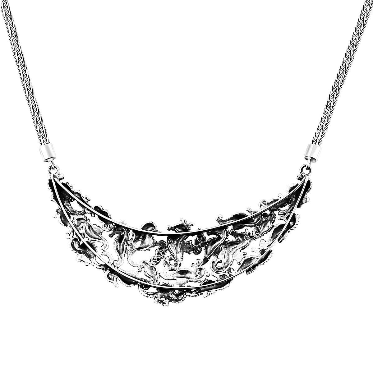 Bali Legacy Seahorse Necklace in Sterling Silver 31.25 Grams 20 Inches image number 5