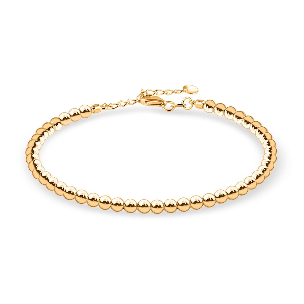 Round Ball Bracelet in 10K Yellow Gold (7.25 In) 4.05 Grams image number 0