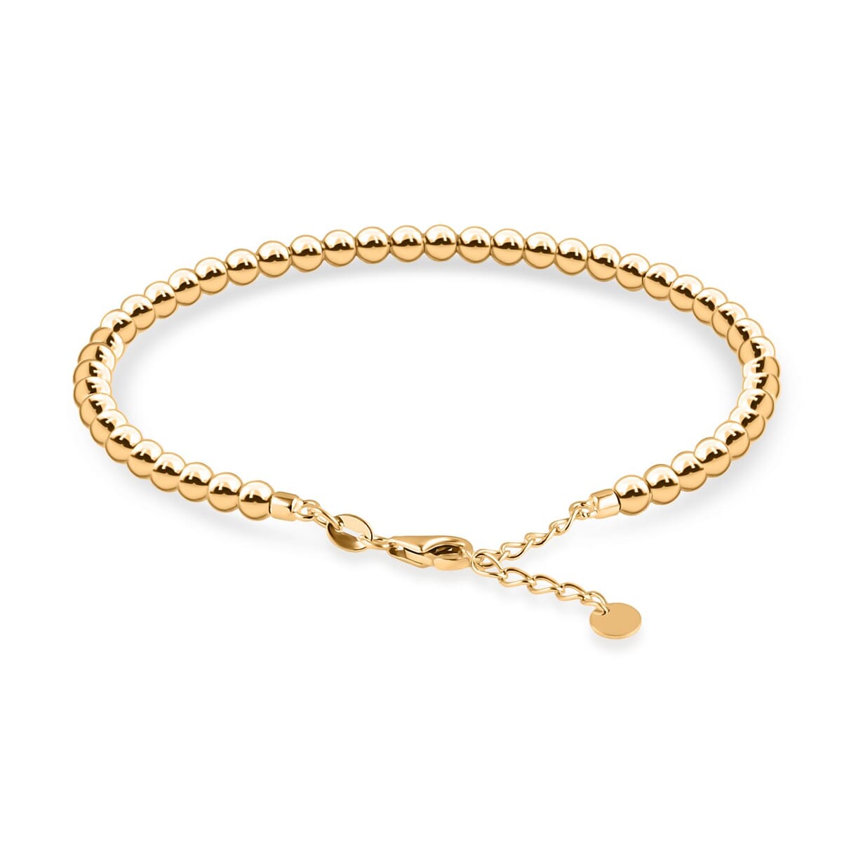 Round Ball Bracelet in 10K Yellow Gold (7.25 In) 4.05 Grams image number 3