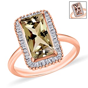 Rhapsody AAAA Turkizite and E-F VS2 Diamond 3.50 ctw Ring in 950 Platinum (Size  10.0)