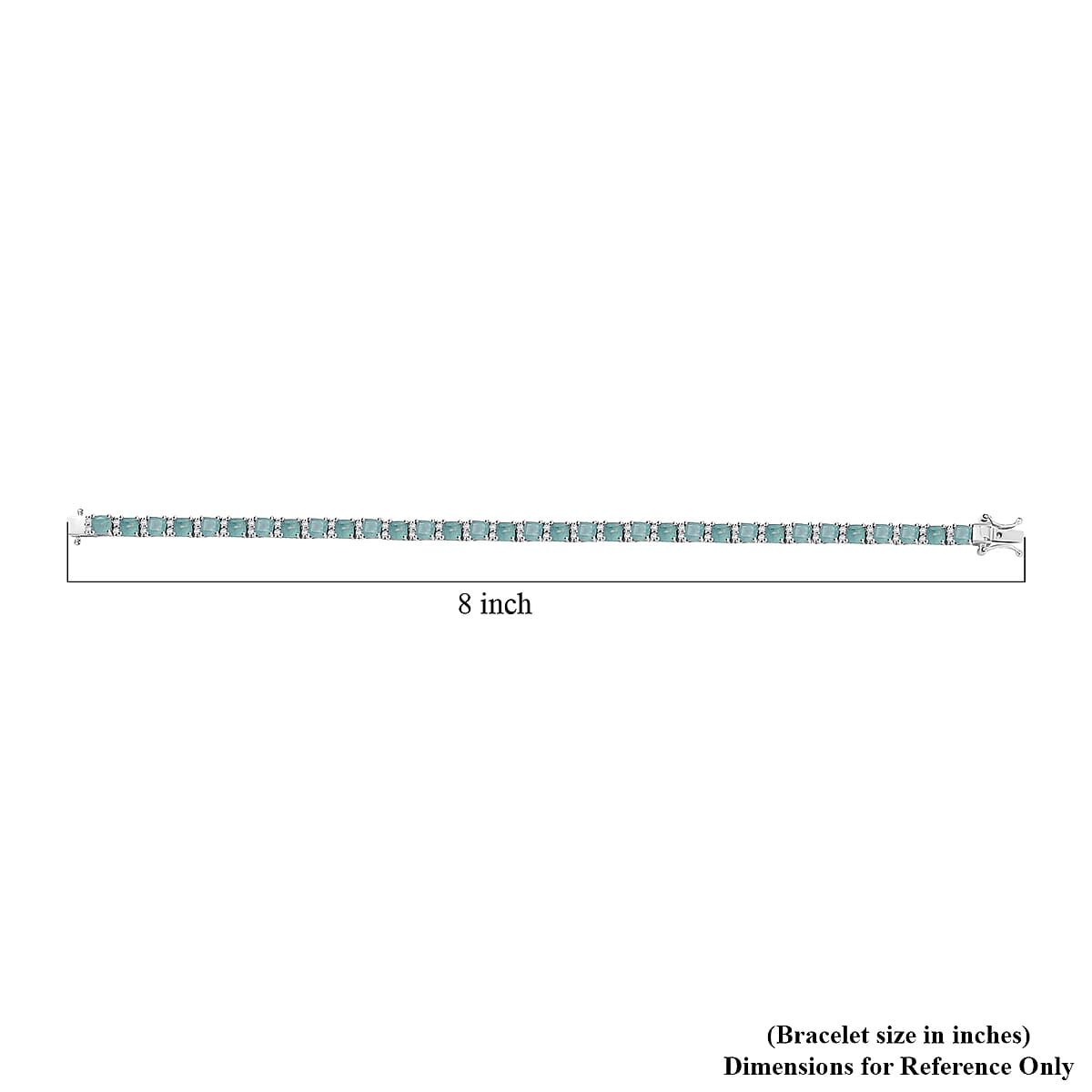 D'Joy Grandidierite and White Zircon 12.75 ctw Royal Radiance Tennis Bracelet in Rhodium Over Sterling Silver (8.00 In) image number 4