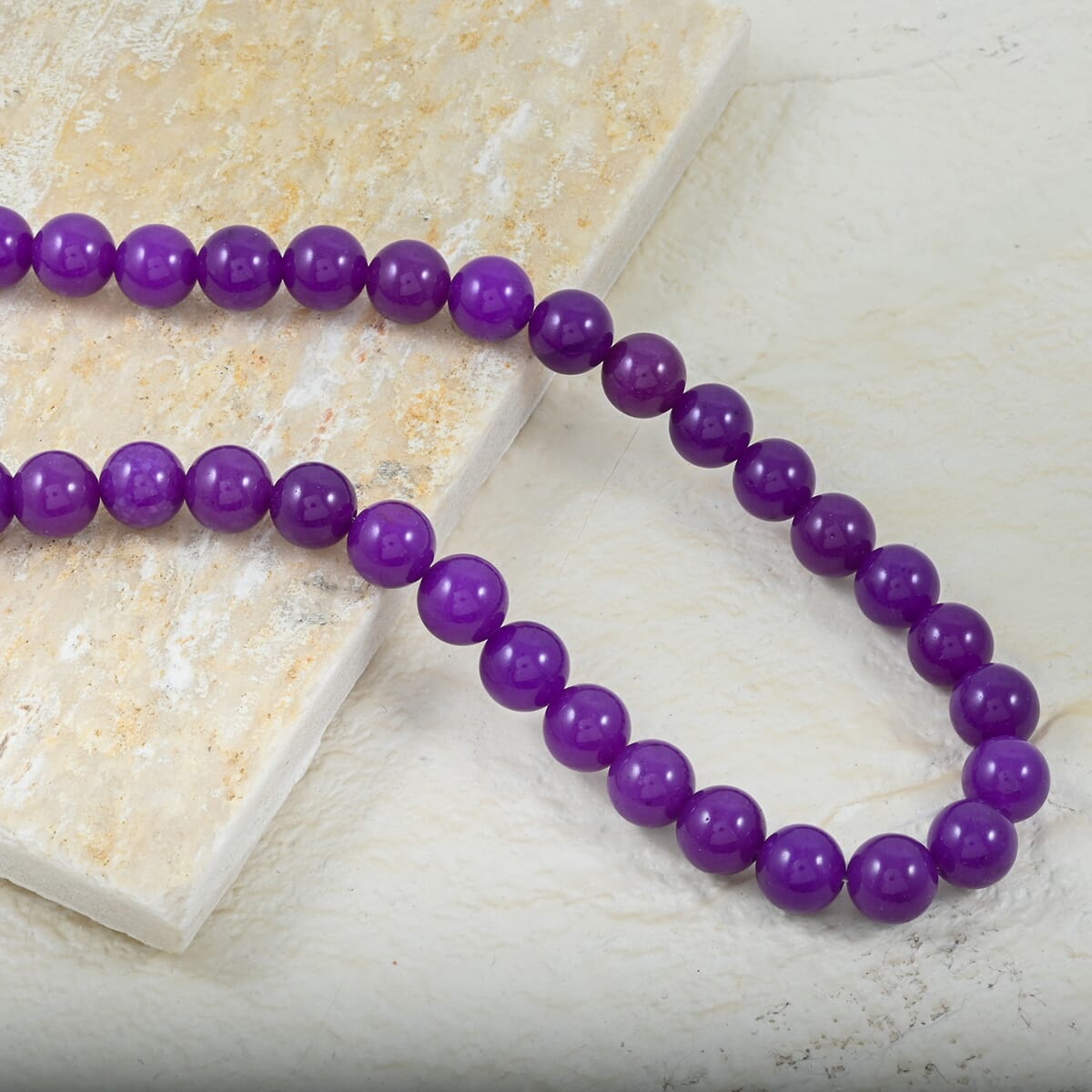 Sugilite 285.00 ctw Beaded Necklace Sterling Silver 18 Inches image number 1