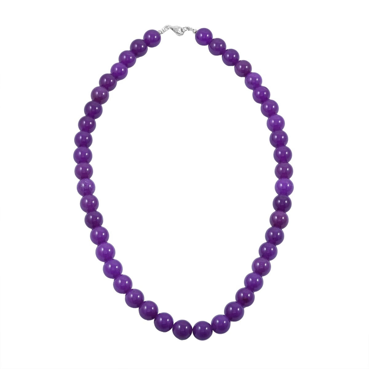 Sugilite 285.00 ctw Beaded Necklace Sterling Silver 18 Inches image number 2