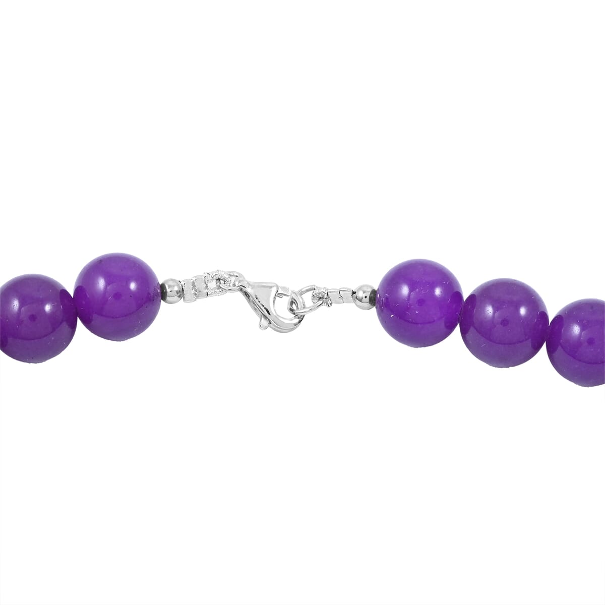 Sugilite 285.00 ctw Beaded Necklace Sterling Silver 18 Inches image number 3