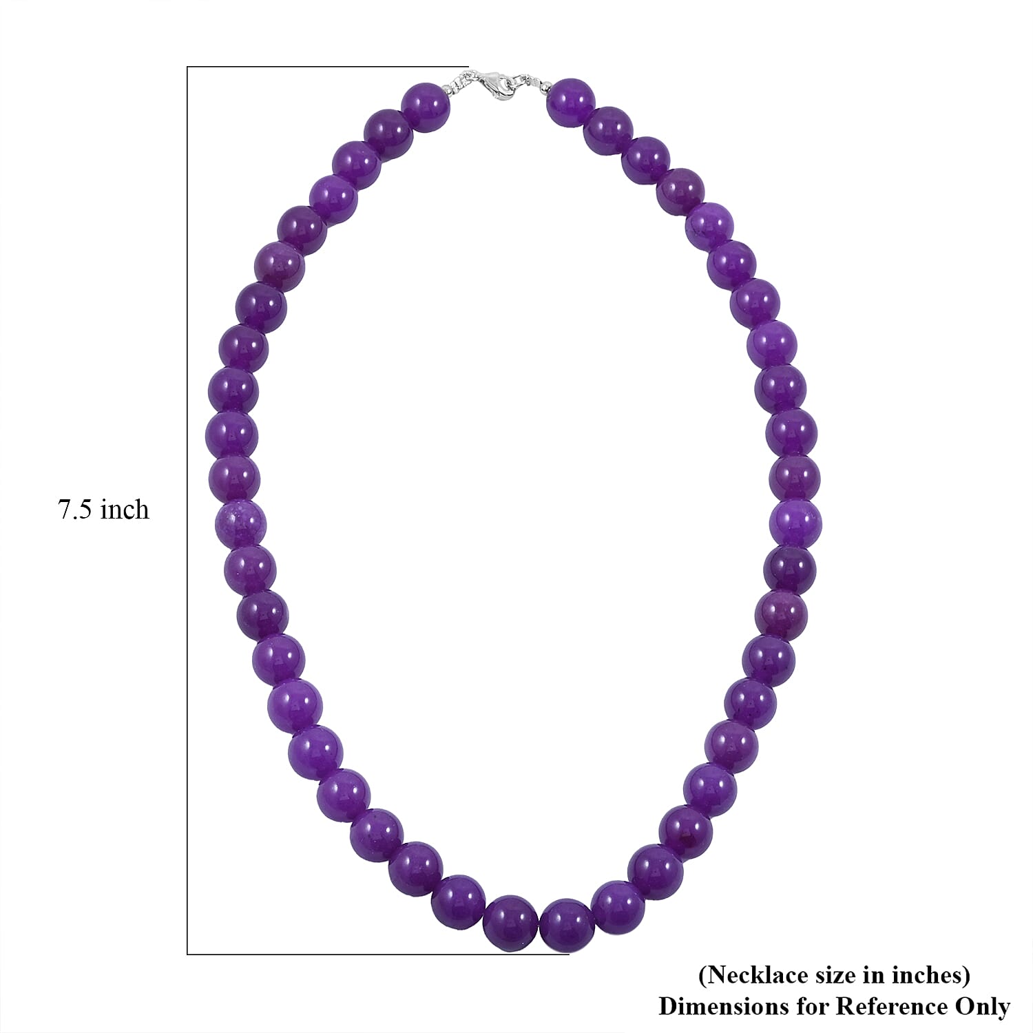 Sugilite 285.00 ctw Beaded Necklace Sterling Silver 18 Inches