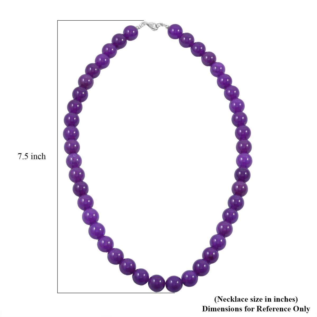 Sugilite 285.00 ctw Beaded Necklace Sterling Silver 18 Inches image number 4