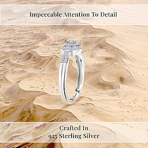 Luxuriant Lab Grown Diamond G-H SI 0.35 ctw Infinity Ring in Rhodium Over Sterling Silver (Size 10.0)