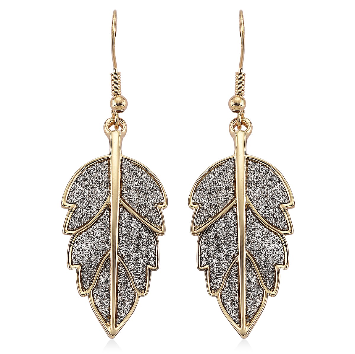 Leaf Earrings in Goldtone image number 0